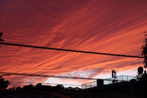閉館まぎわ、会長に誘われ観天望気